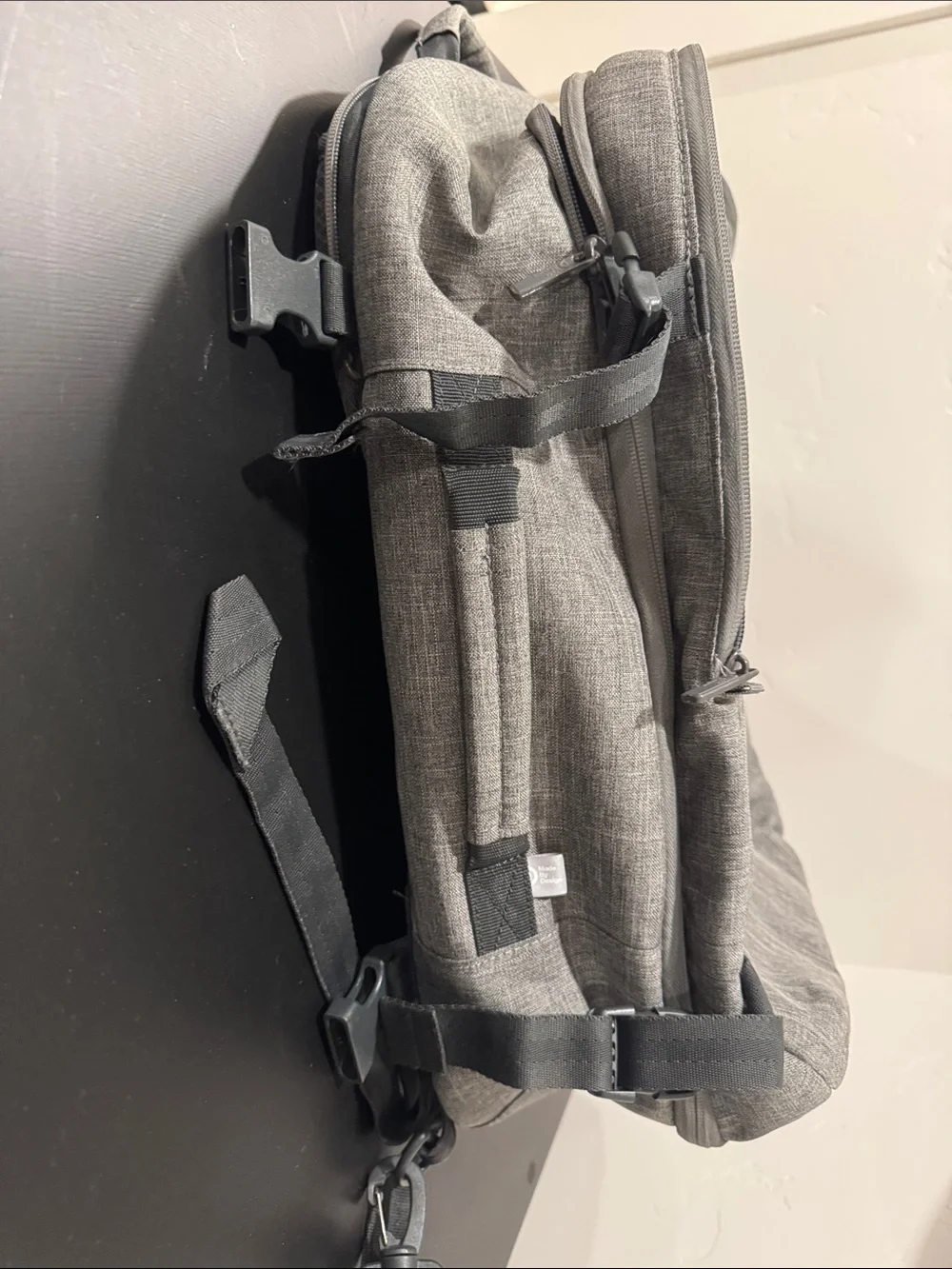 Gray Carryon Clamshell Backpack Shoulder Bag